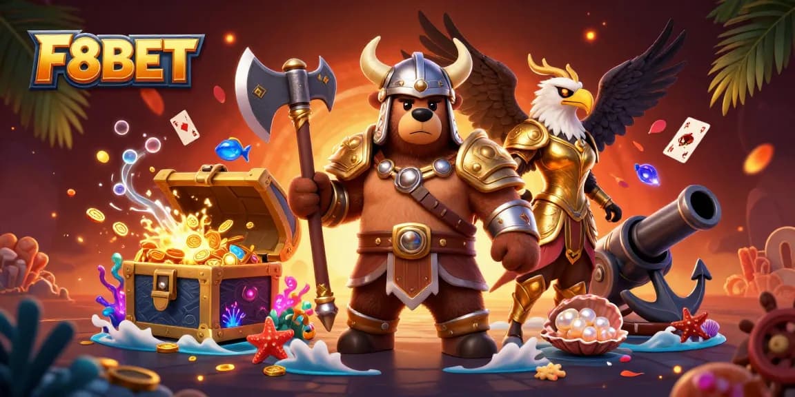 Experience thrilling gameplay with F8BET at a vibrant online casino featuring dynamic 3D characters.