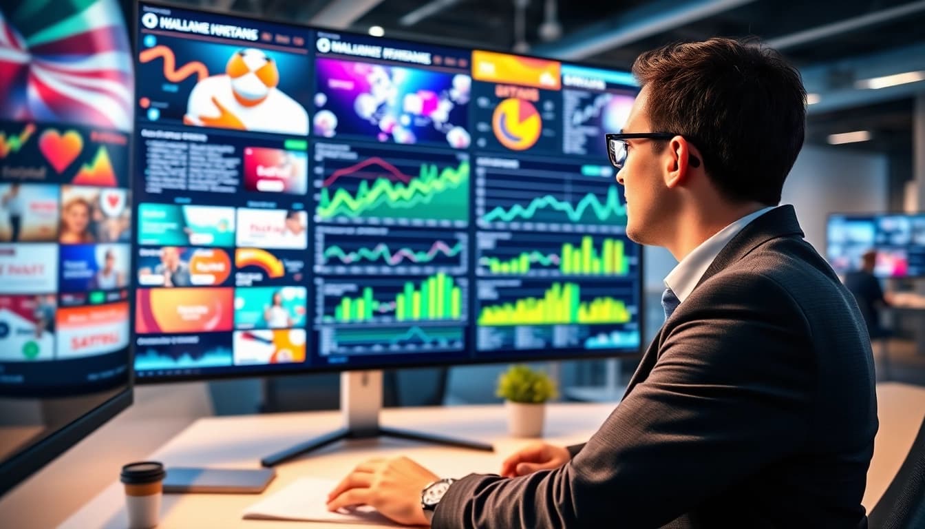 Visual representation of the million dollar homepage concept showcasing digital marketing analytics.