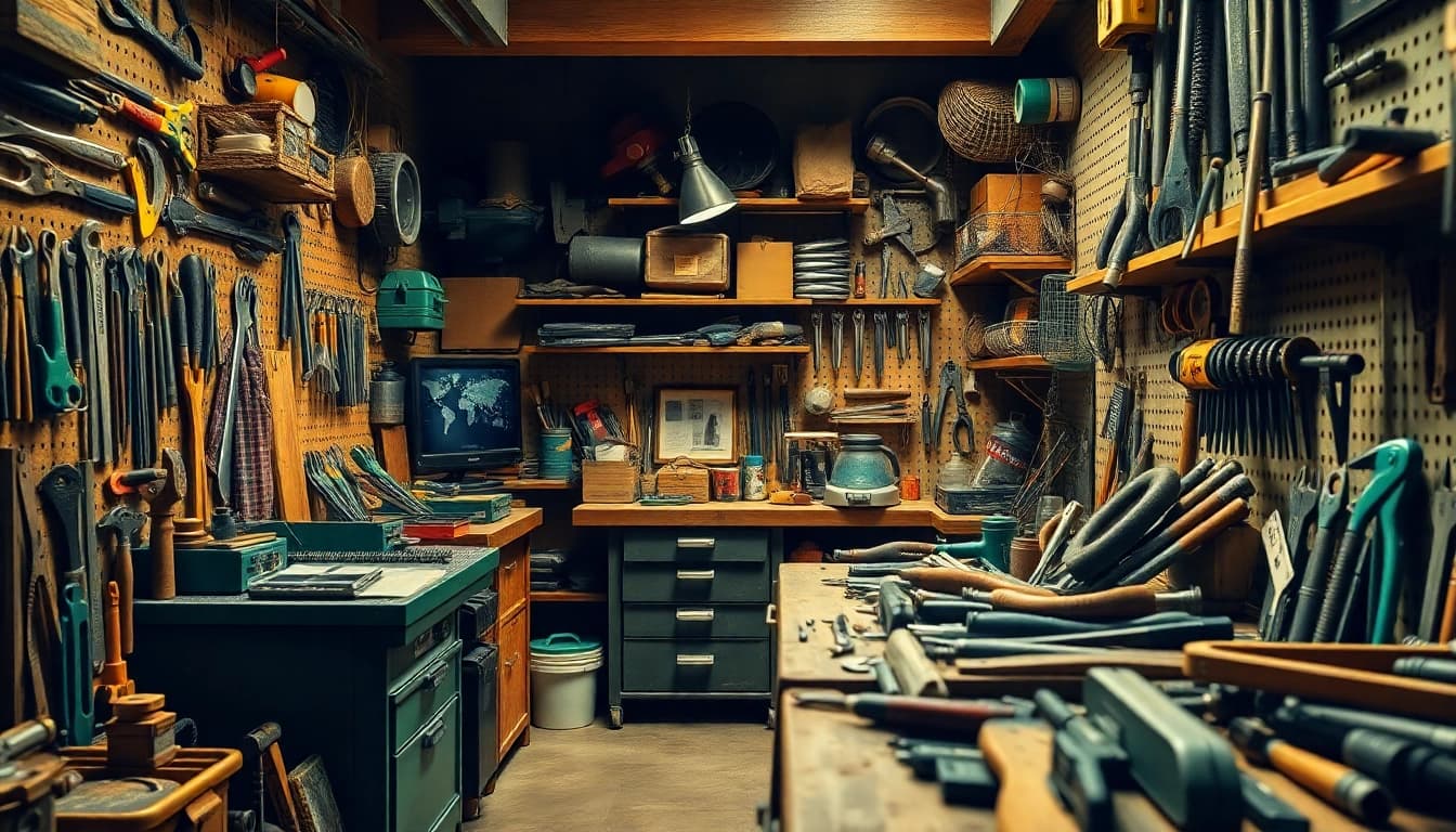 Scoprendo i dettagli degli attrezzi beta disposti con cura in un ambiente di lavoro professionale, evidenziando la loro qualità.