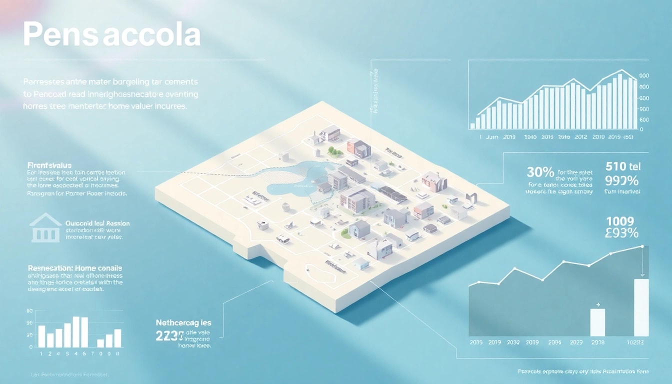 Analyze rising home value Pensacola FL trends with a visually engaging infographic highlighting key market insights.