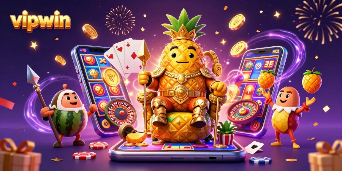 Win big with vipwin in a vibrant casino world featuring exciting games and dynamic characters.