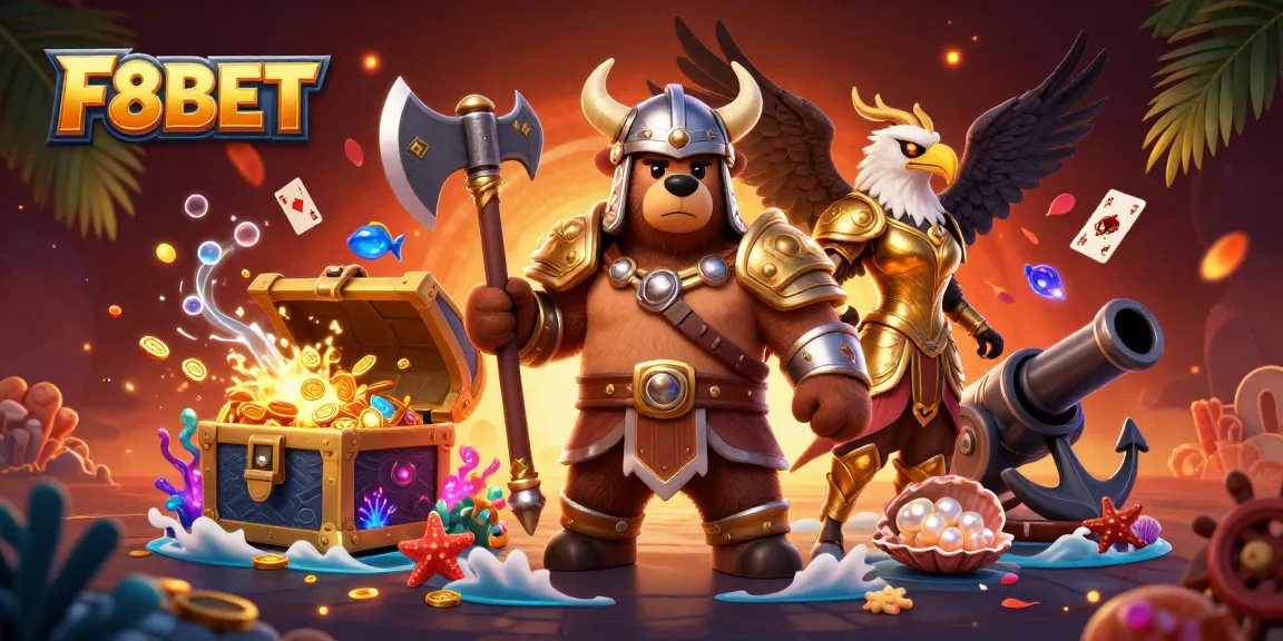 Experience thrilling gameplay with F8BET at a vibrant online casino featuring dynamic 3D characters.