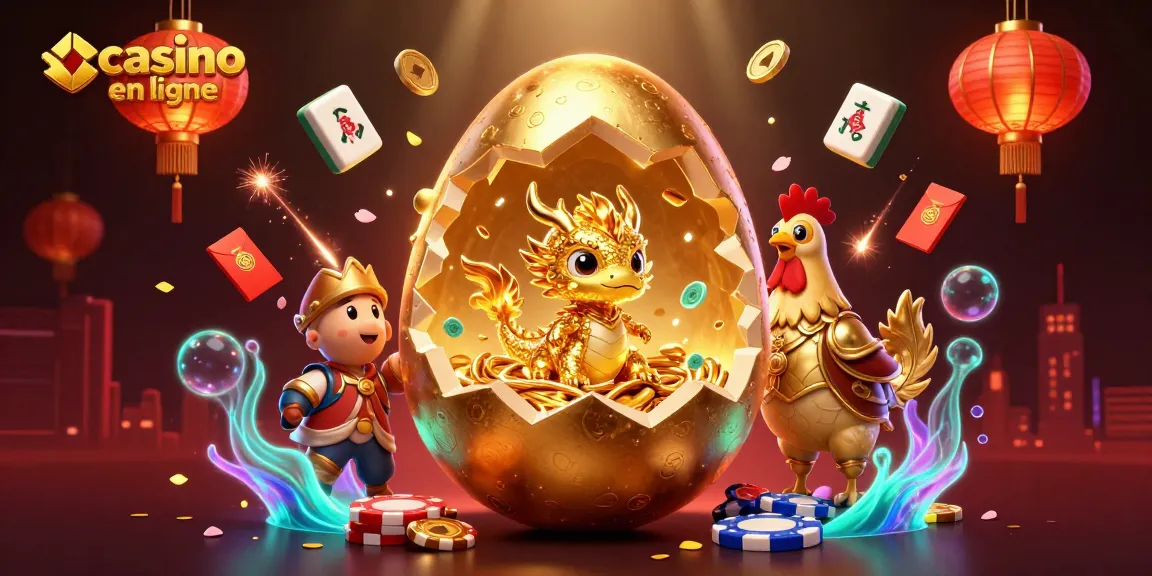 Casino en ligne : dragon d'or et jetons de poker dans un décor féerique de jeux.