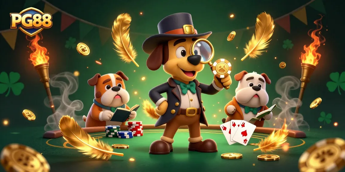 Engage in thrilling poker action at PG88 with a 3D detective duo seeking treasure clues.