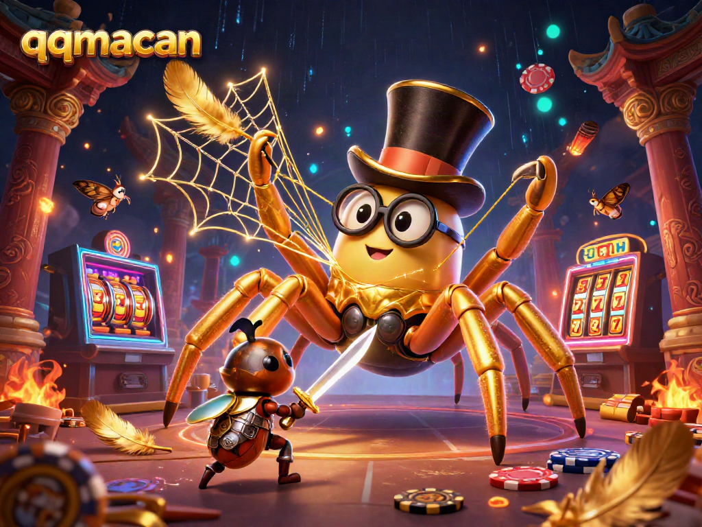Engage in thrilling games at qqmacan with captivating casino characters and gambling elements.