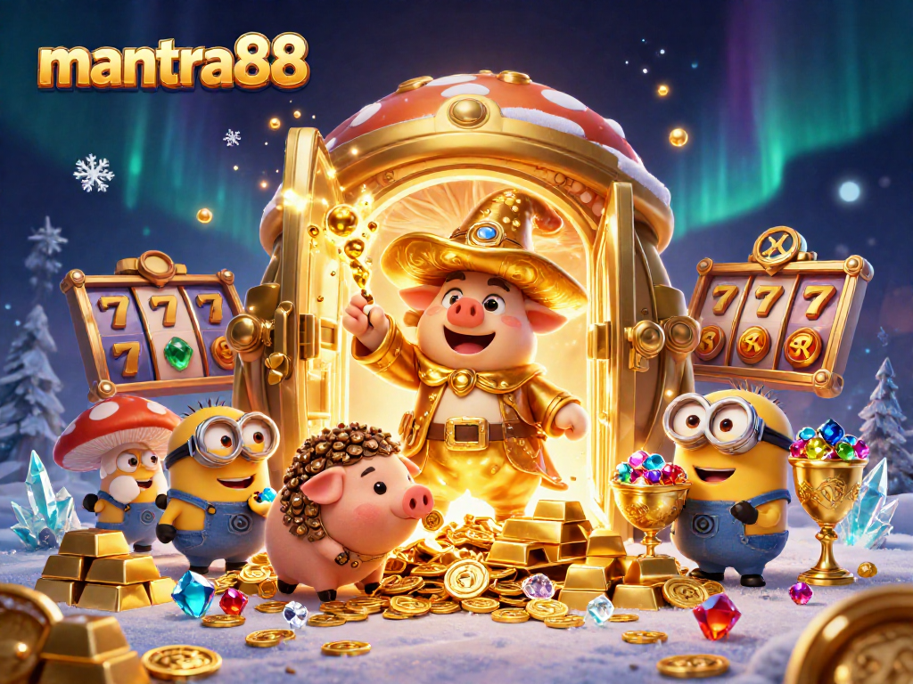 Experience exciting wins with mantra88 casino, featuring golden treasures and dynamic slot game elements.