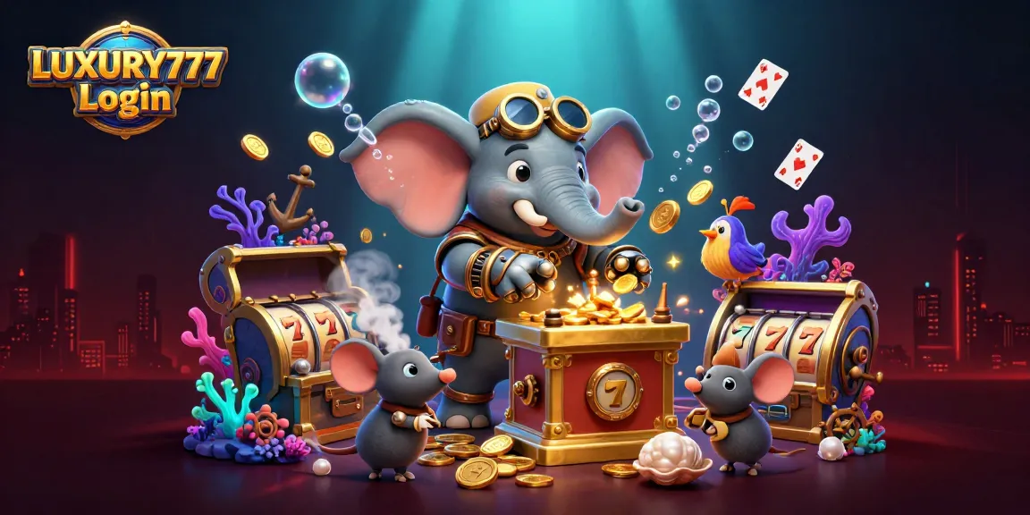 LUXURY777 Login memainkan slot mesin emas dengan elemen desain menarik dan suasana kasino yang hidup.