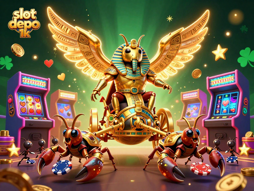 Engage with slot depo 1k featuring exciting 3D characters in a vibrant casino theme.