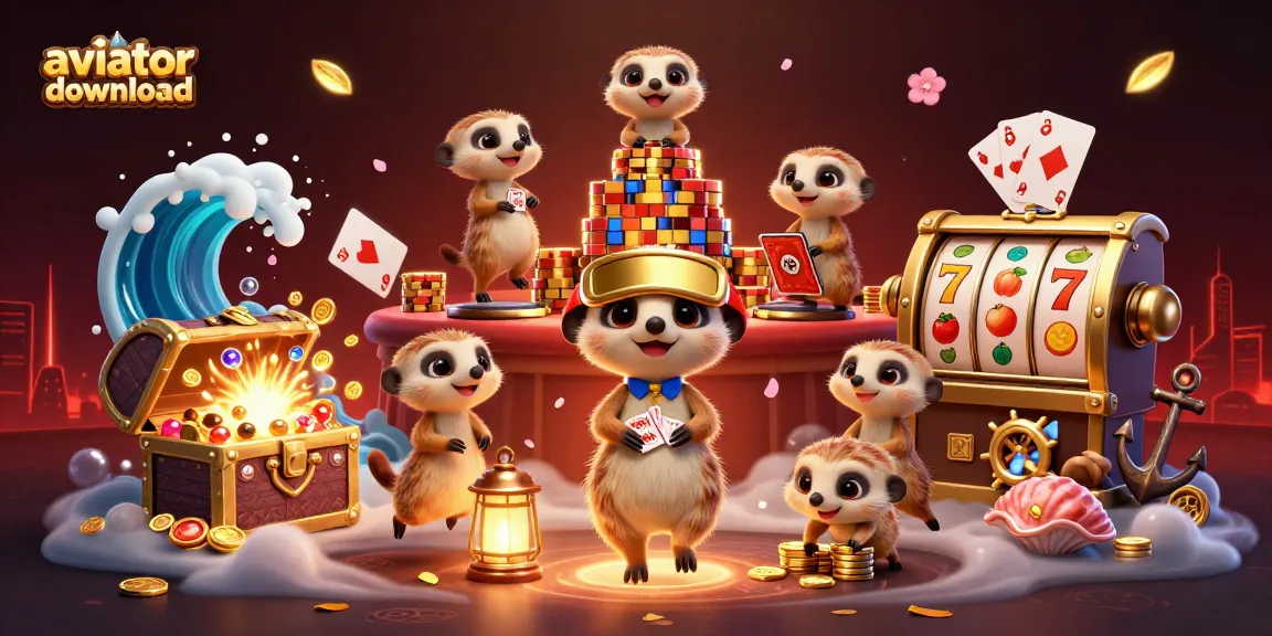 Experience the thrill and excitement of the aviator download in this vibrant casino scene.
