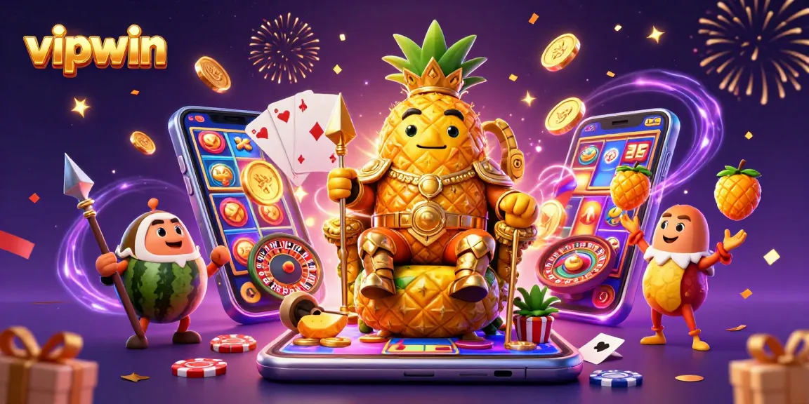 Win big with vipwin in a vibrant casino world featuring exciting games and dynamic characters.
