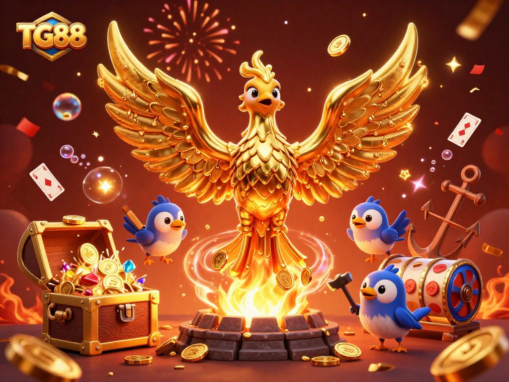 Experience the excitement of TG88 as the molten phoenix brings jackpot opportunities and stunning games to life.