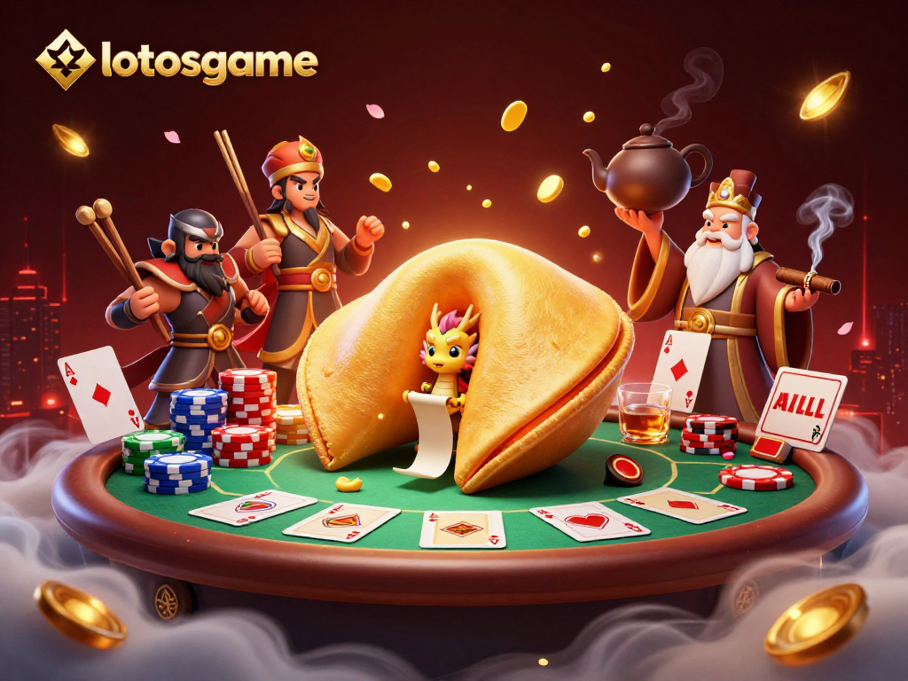 Engage in thrilling gameplay at lotosgame with a vibrant casino scene illustrating luck and fortune.