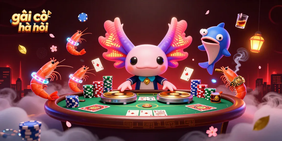 Experience thrill with gái gọi hà nội as vibrant cartoon characters engage in lively poker action.