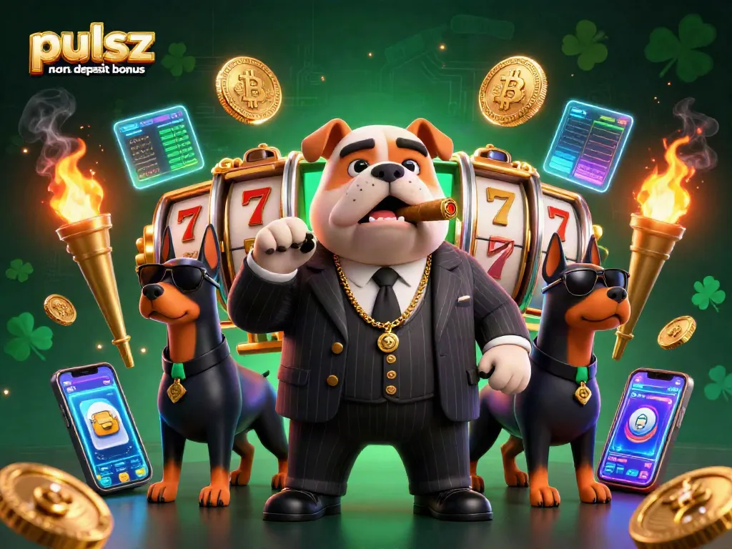 Pulsz casino no deposit bonus offers exciting chances to win with vibrant slot reels and casino characters.