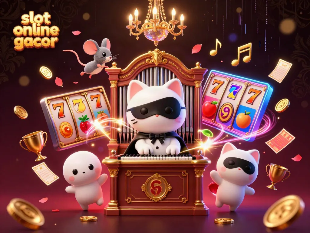 Engage in the excitement of slot online gacor with dynamic cartoon characters, casino elements, and a rich visual experience.