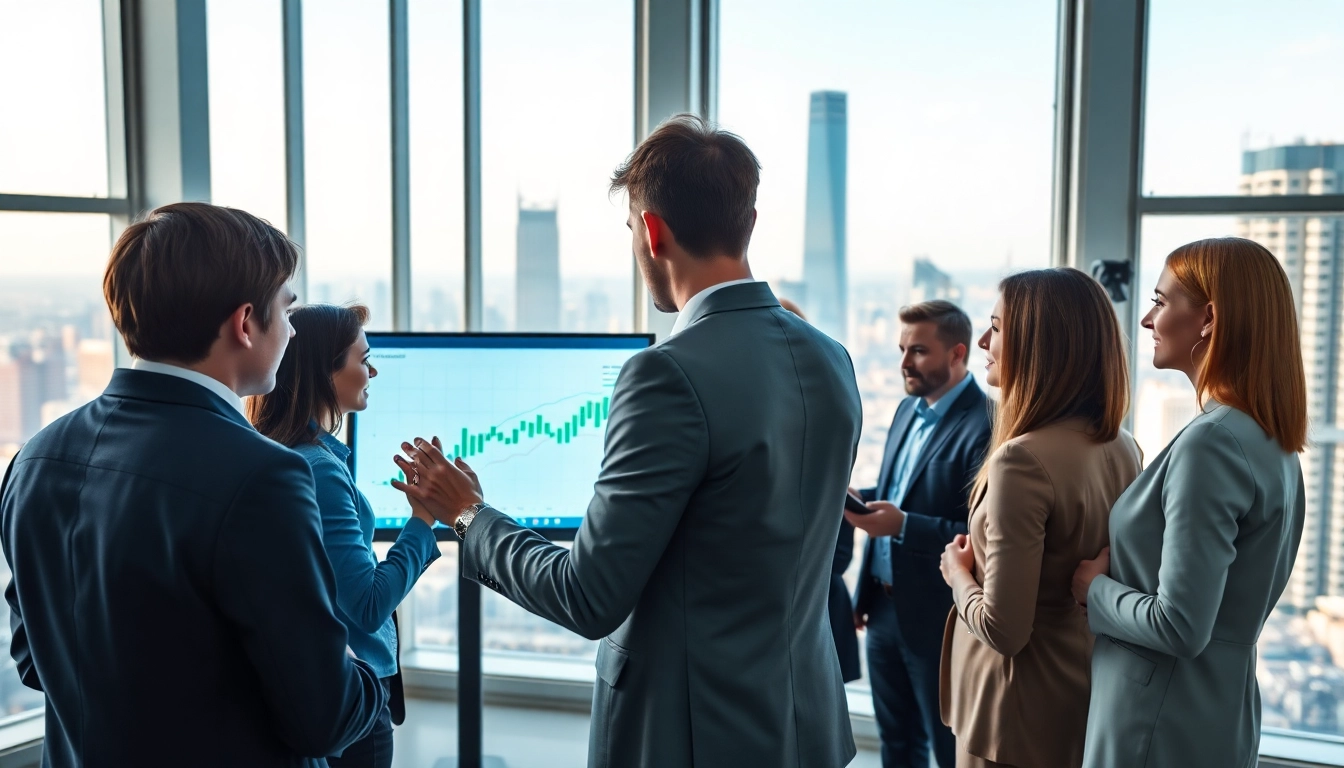 Engage with the Rontar advertising suite in a modern office, showcasing teamwork and creativity.