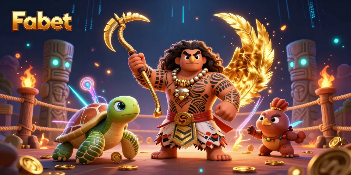 Engage with Fabet's thrilling casino adventures featuring a demigod and a turtle in vibrant 3D.