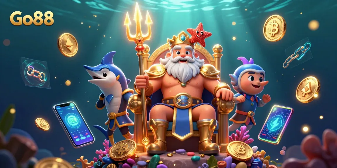 Engage with Go88's thrilling casino world featuring King Neptune and dazzling game elements.