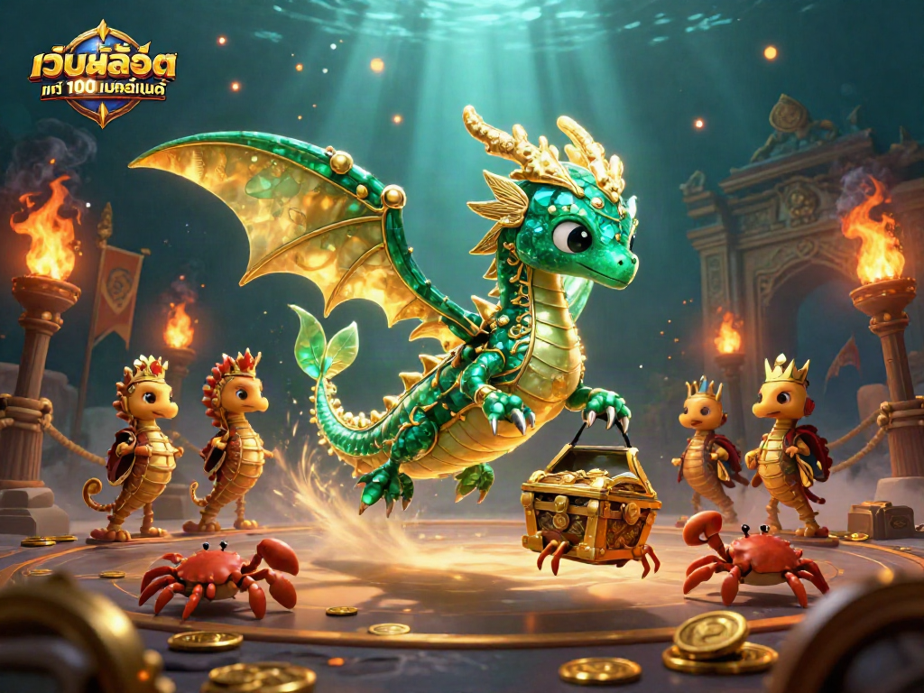 Experience thrilling wins with เว็บสล็อต แท้ 100 เปอร์เซ็นต์ in a vibrant casino scene.