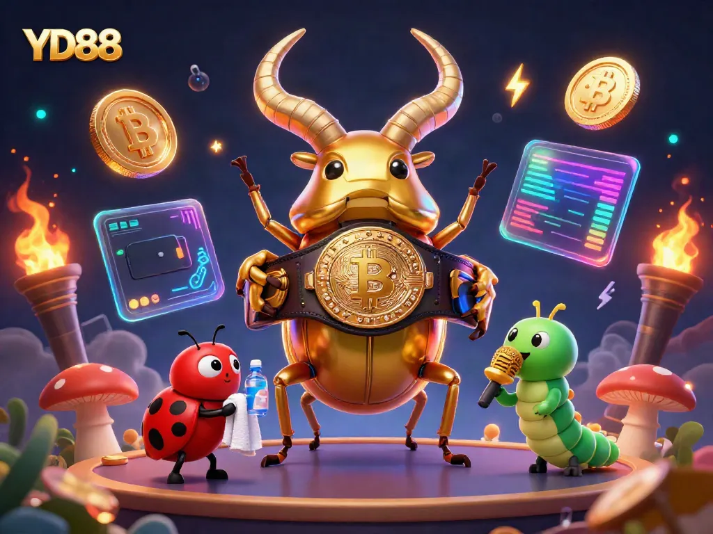 Engage in thrilling action with YD88's vibrant gaming scene featuring unique characters and crypto coins.