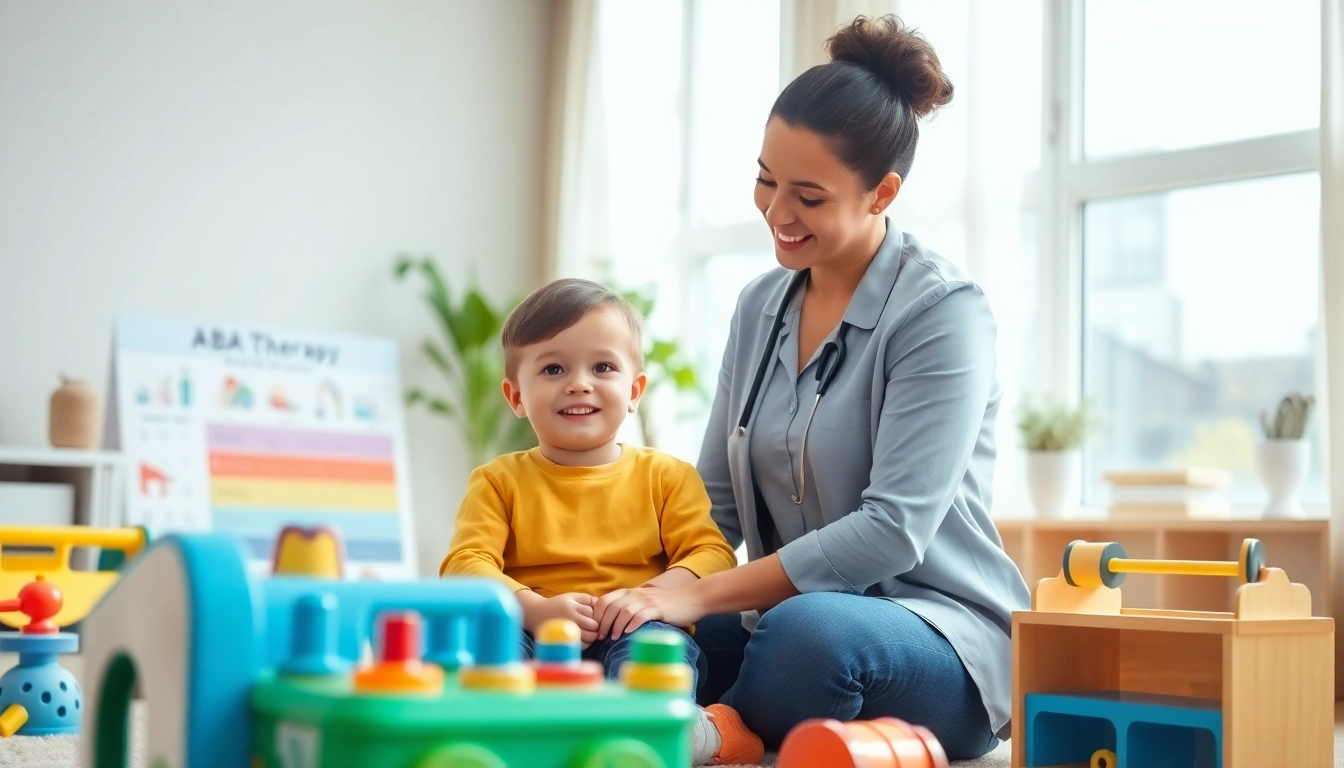 Engaging ABA therapy session demonstrating What is ABA therapy for children in a bright room.