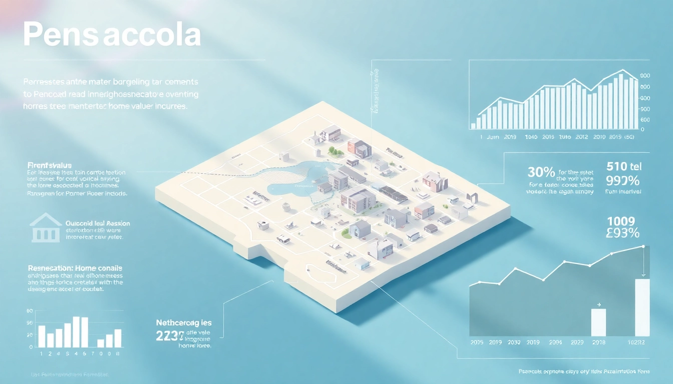 Analyze rising home value Pensacola FL trends with a visually engaging infographic highlighting key market insights.