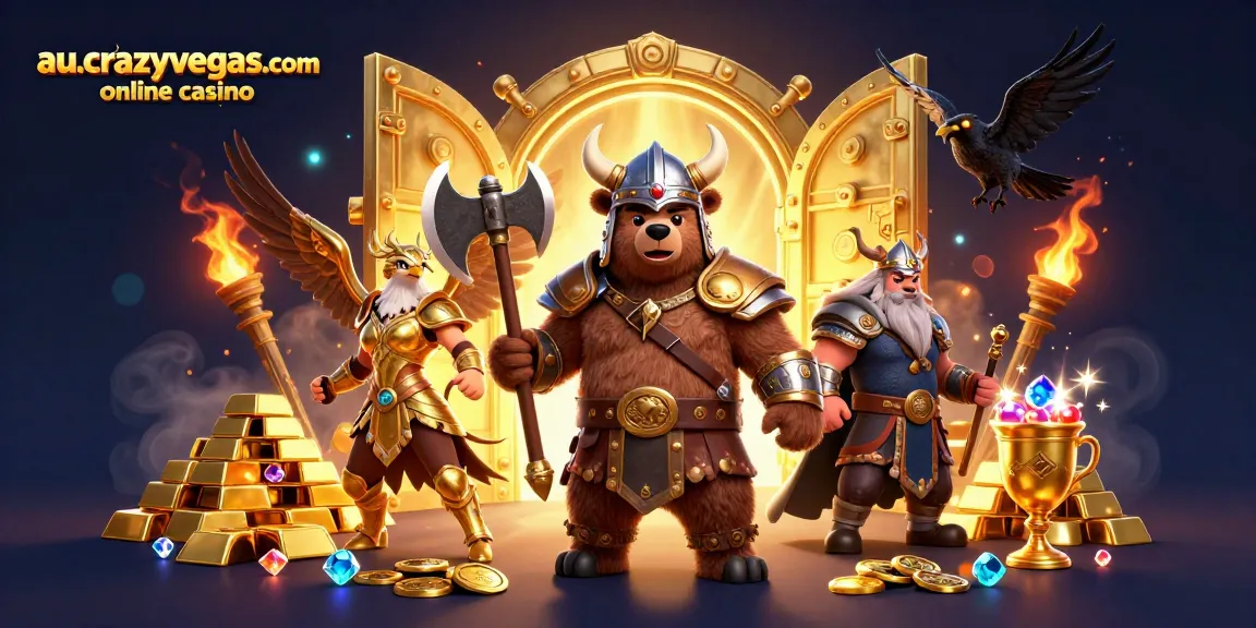Engage with exciting gameplay at au.crazyvegas.com online casino with thrilling characters and treasures.