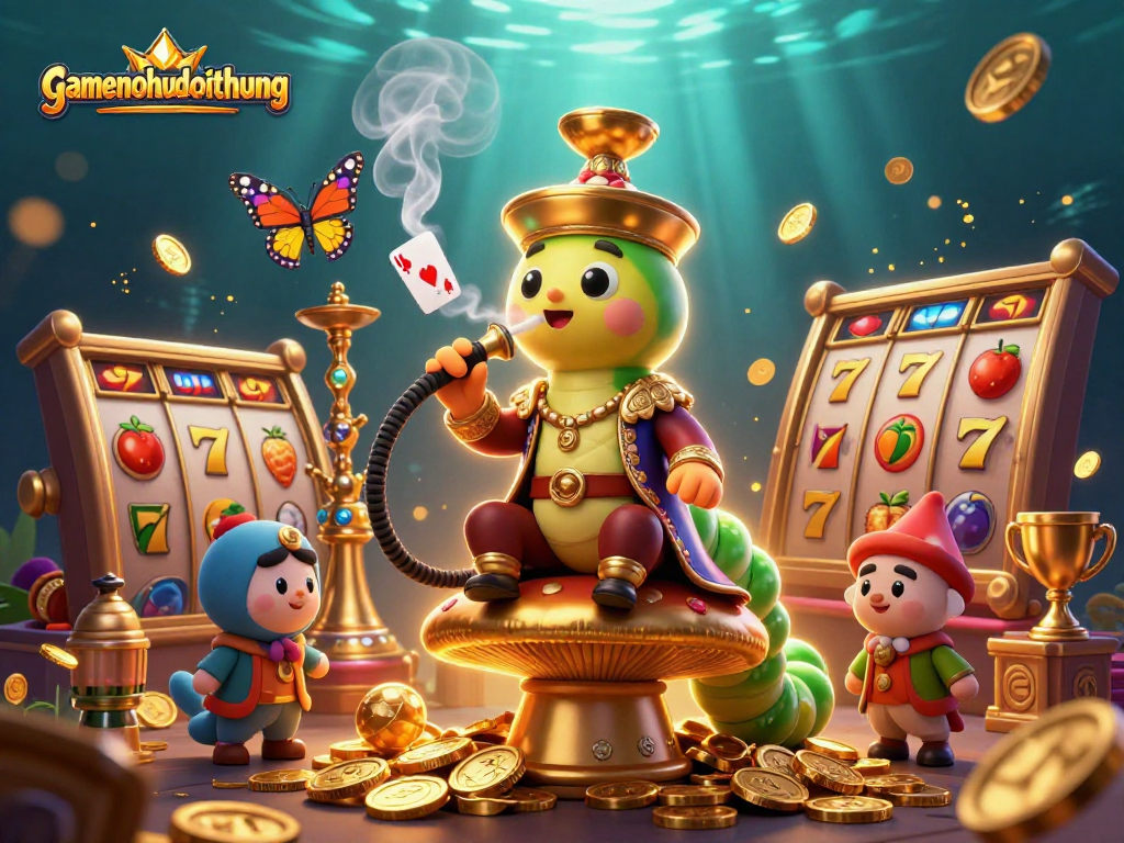 Spin the jackpot reels with gamenohudoithuong's vibrant 3D casino illustration showcasing excitement and riches.