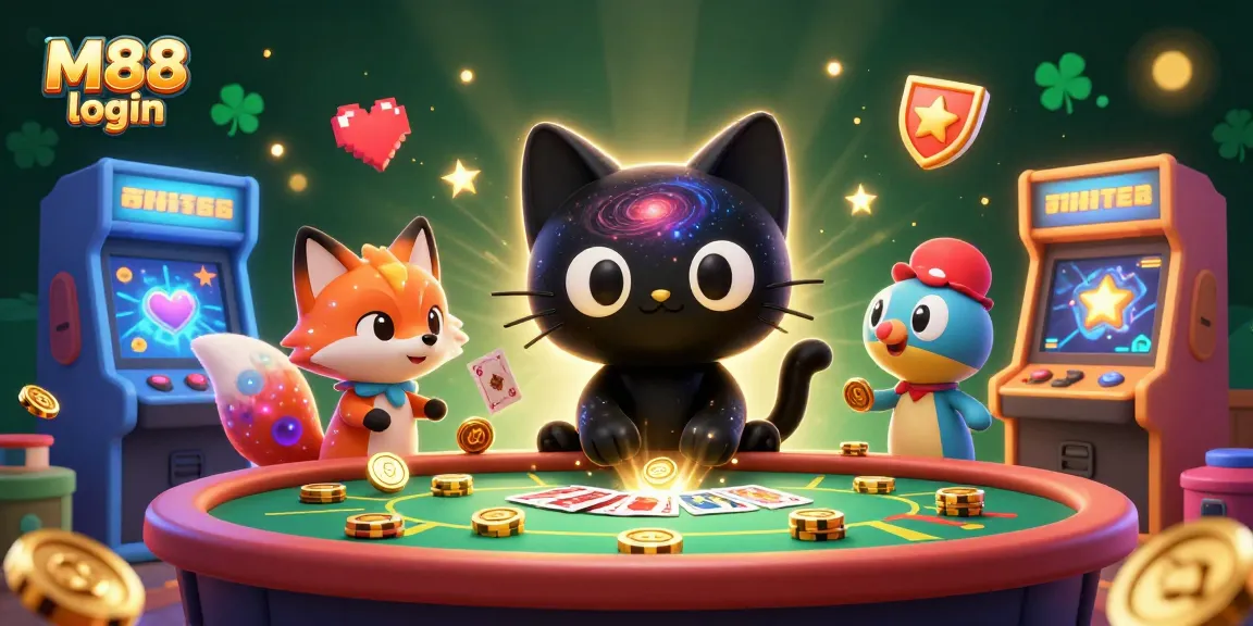 Experience M88 login with vibrant casino fun, featuring a cosmic theme with captivating characters.