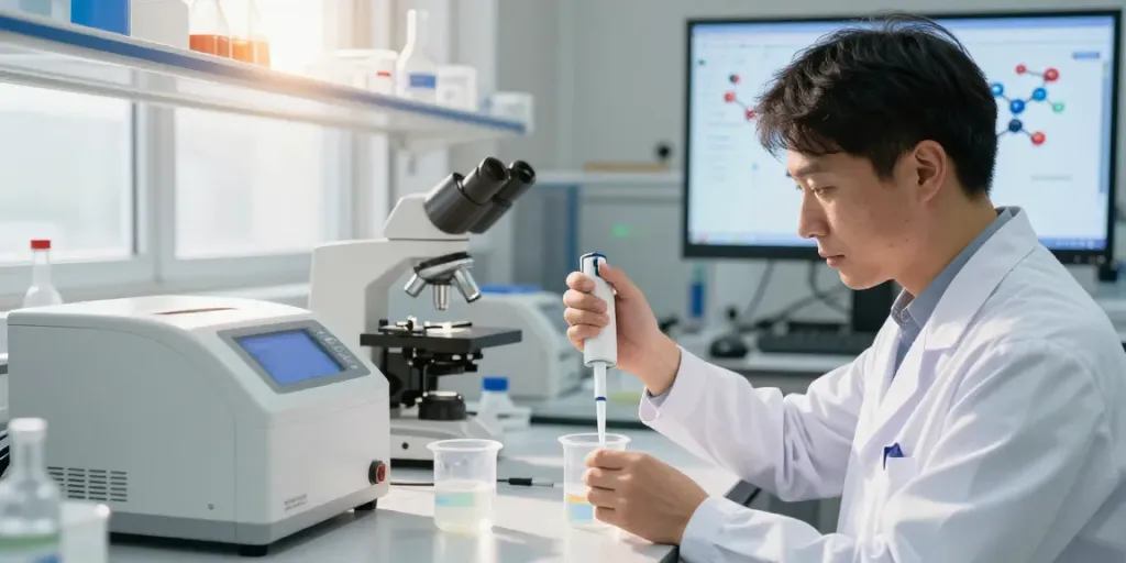 Retatrutide 10mg preparation in a lab for effective health solutions at Nox Peptides.