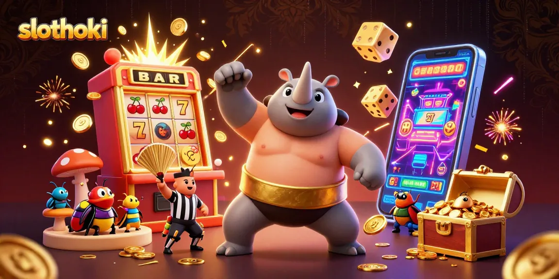 Slot hoki slothoki dengan juara samurai kumbang mengirim koin emas terbang di kasino.