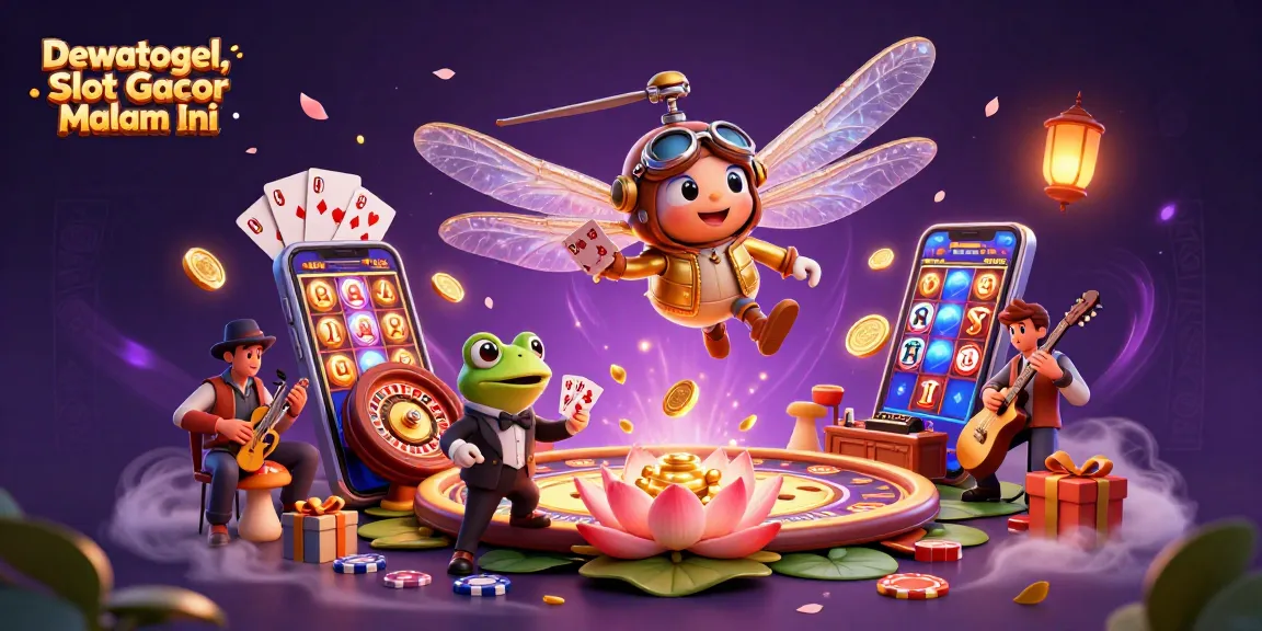 Spin to win at Dewatogel, Slot Gacor Malam Ini with our exciting 3D casino scene featuring engaging gameplay and vibrant visuals.