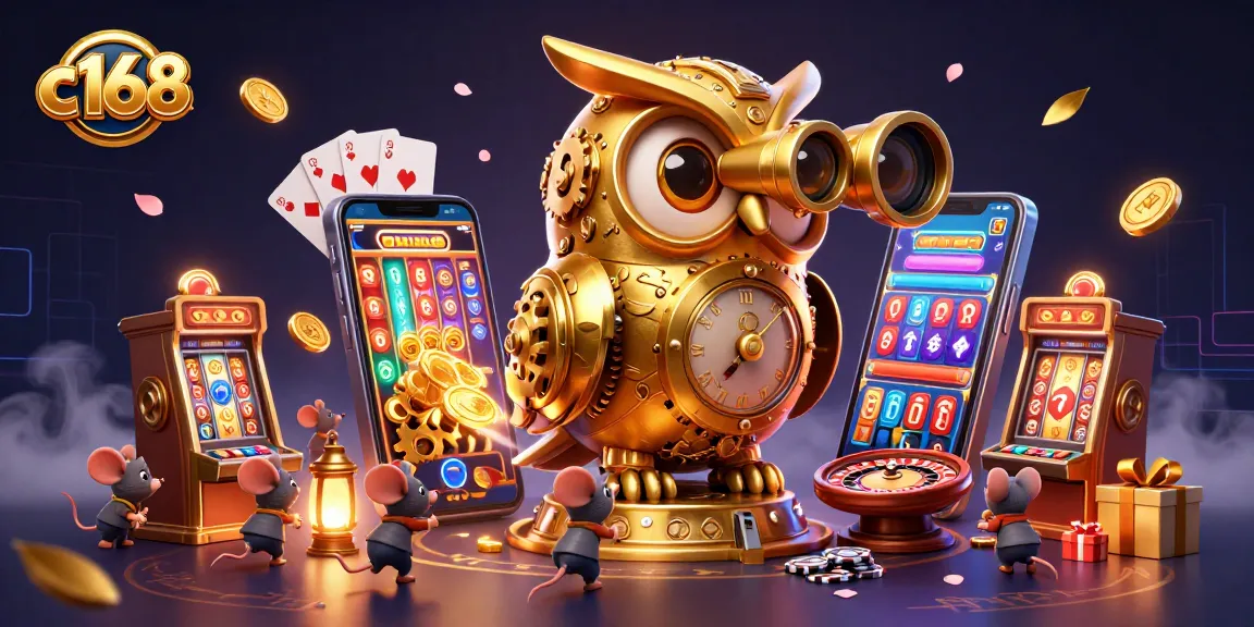 Experience the thrilling excitement of c168 with a vibrant casino scene packed with fun elements.