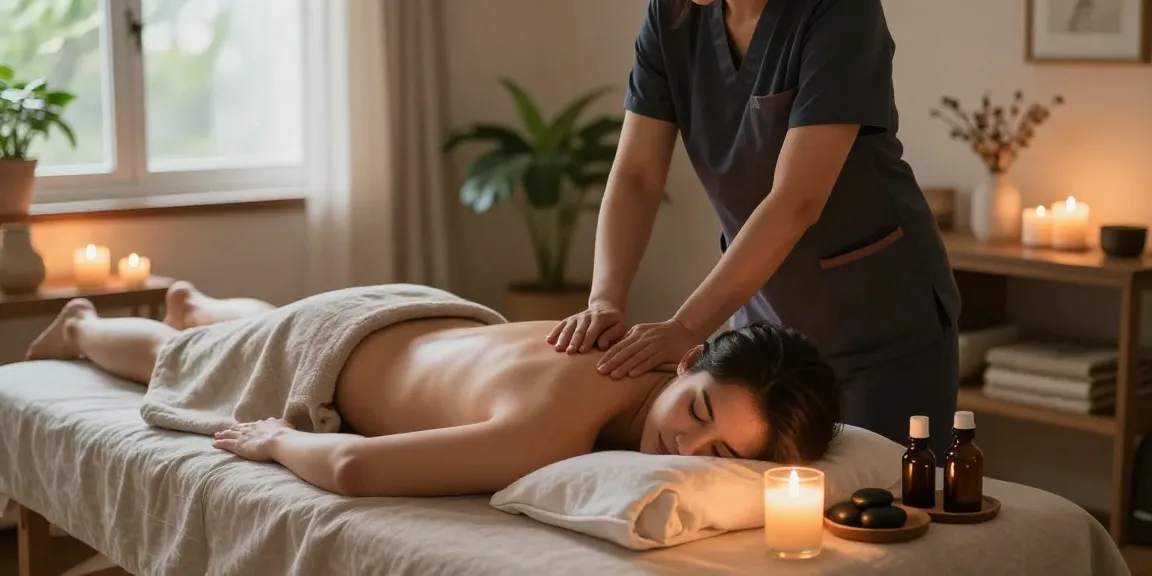 Experience a soothing 구리출장마사지 in a cozy home setting with a professional therapist.