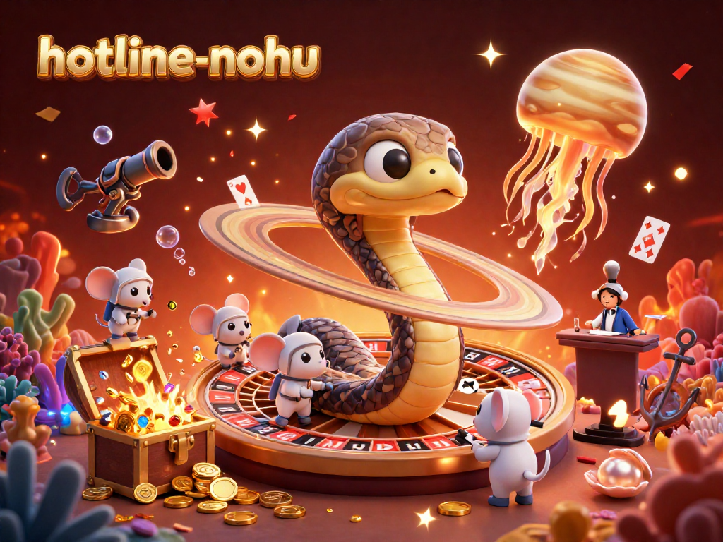 Spin the roulette rings with hotline-nohu in an exciting cosmic casino scene.