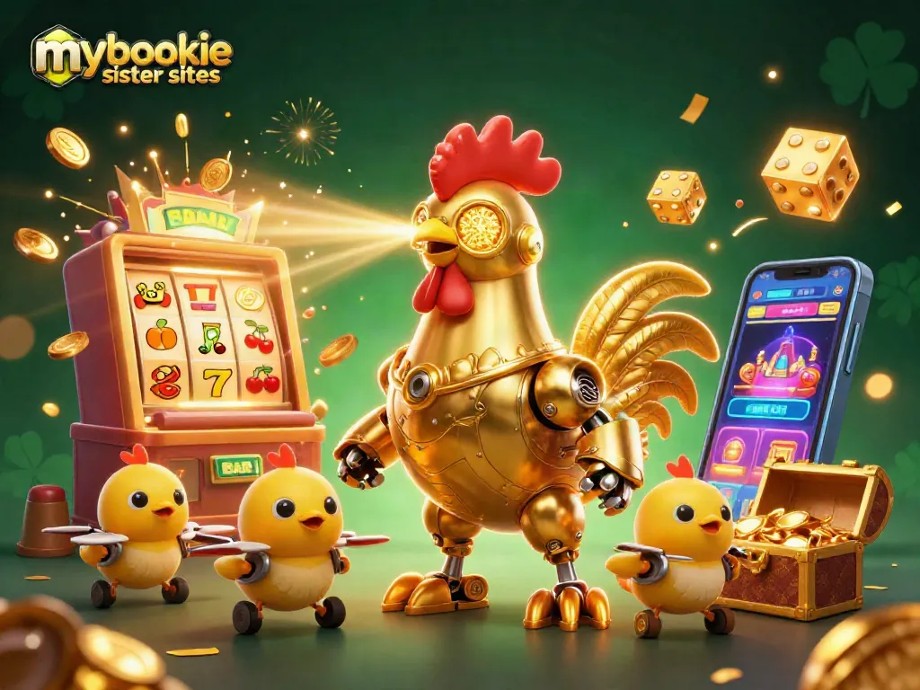 Engage with mybookie sister sites for vibrant slots and casino fun with golden coins and treasures.
