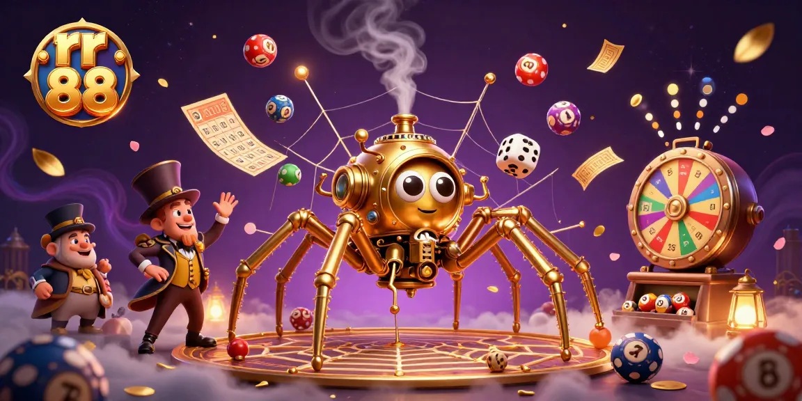 Experience thrilling games with rr 88's vibrant casino elements and exciting lottery graphics.