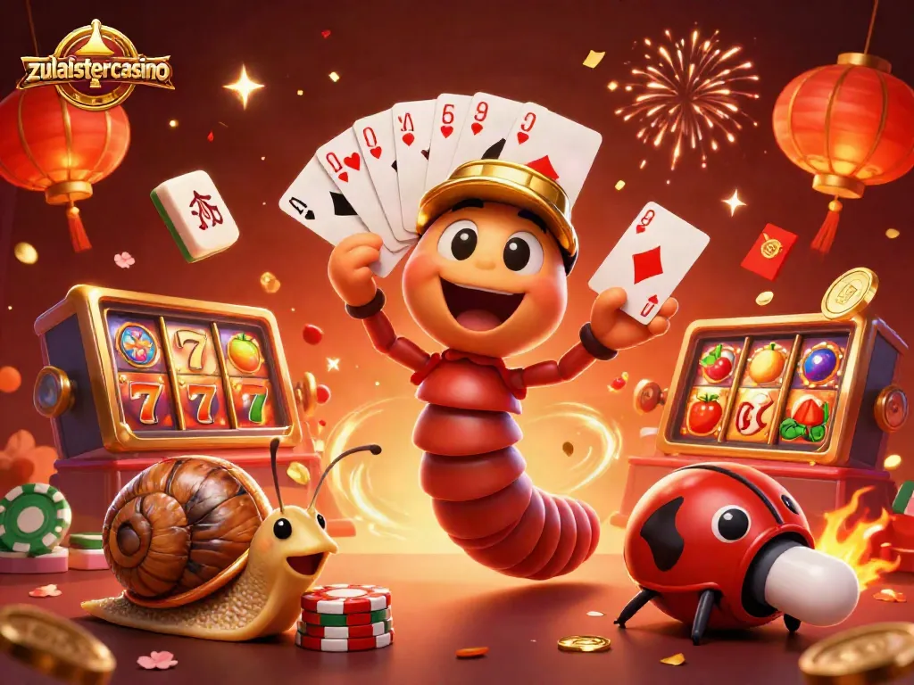 Experience the excitement at zulasistercasino with a vibrant display of gaming characters and elements.