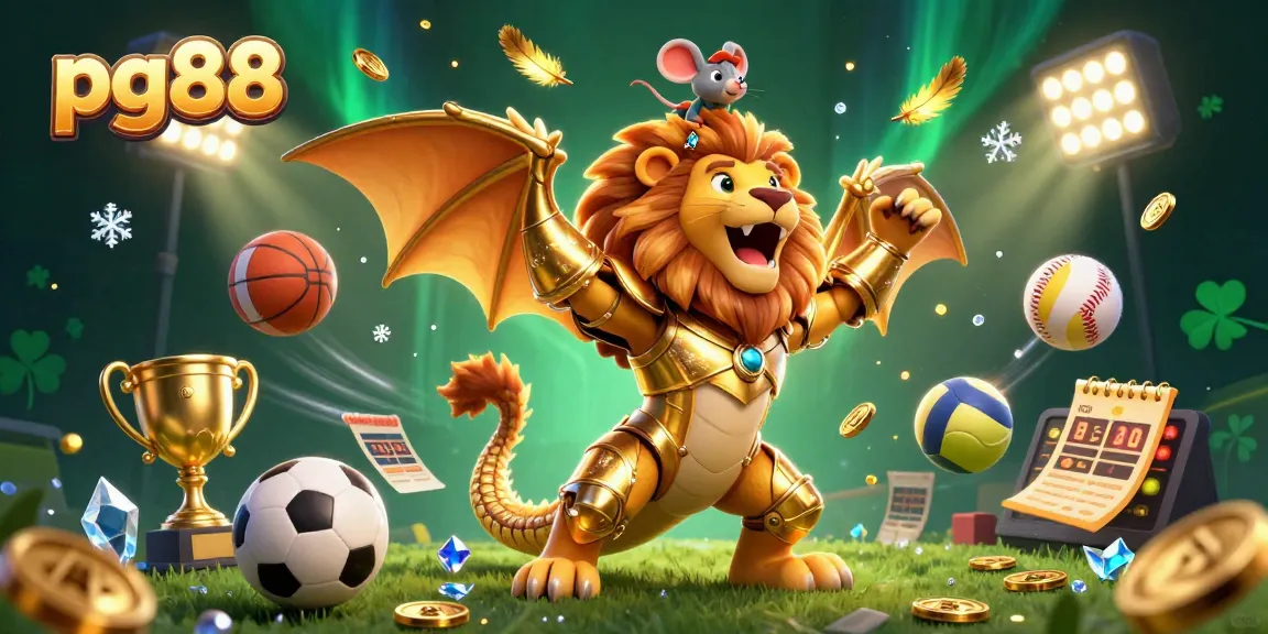 Experience the excitement of pg88 with a dynamic scene featuring heroic characters and thrilling sports elements.