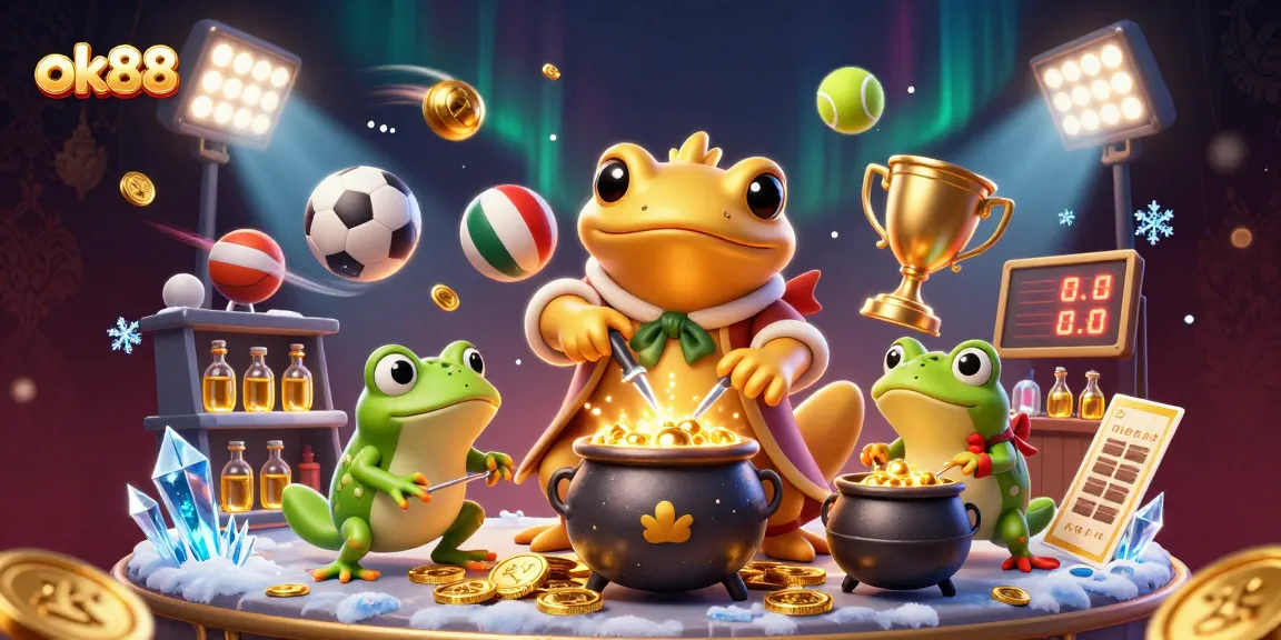 Engage with exciting gameplay at ok88 featuring vibrant sports elements and a magical gold-making scene.