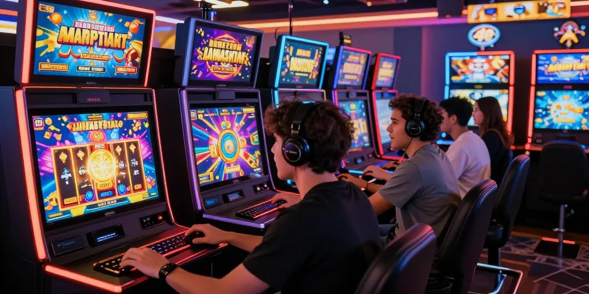 Players immersed in an exciting online gaming experience at situs gacor with vibrant graphics and winning animations.
