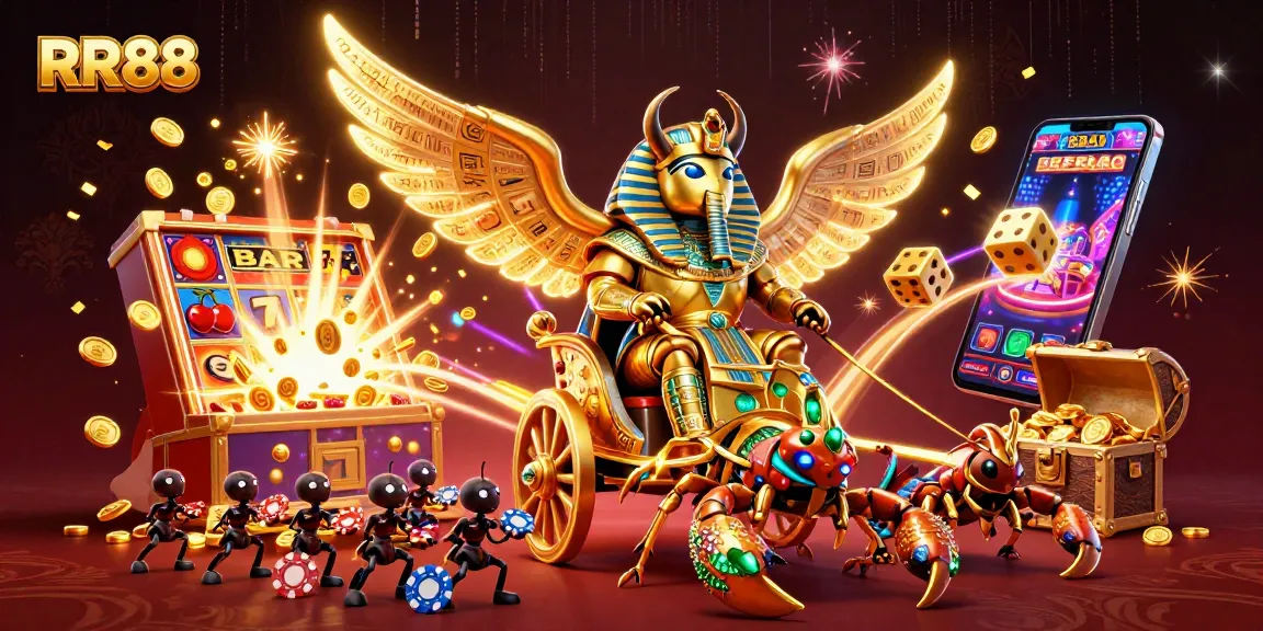 Experience thrilling gameplay at RR88 with a vibrant casino scene featuring dynamic elements.